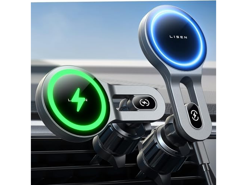 Caricabatteria da auto wireless magnetico da 15 W