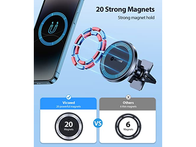 Supporto magnetico per telefono da auto regolabile a 360°