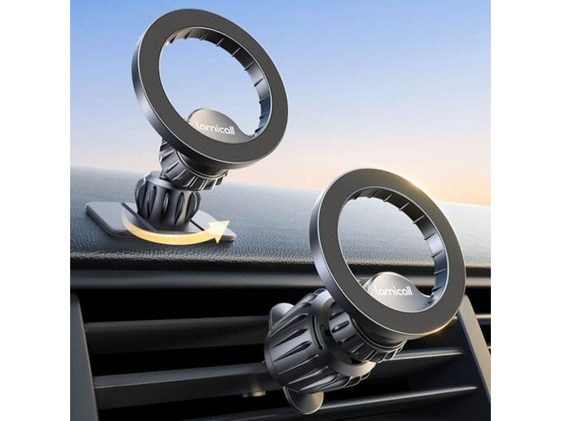 Il supporto per telefono per auto con presa d'aria per cruscotto dell'auto si adatta alla custodia del telefono Magsafe