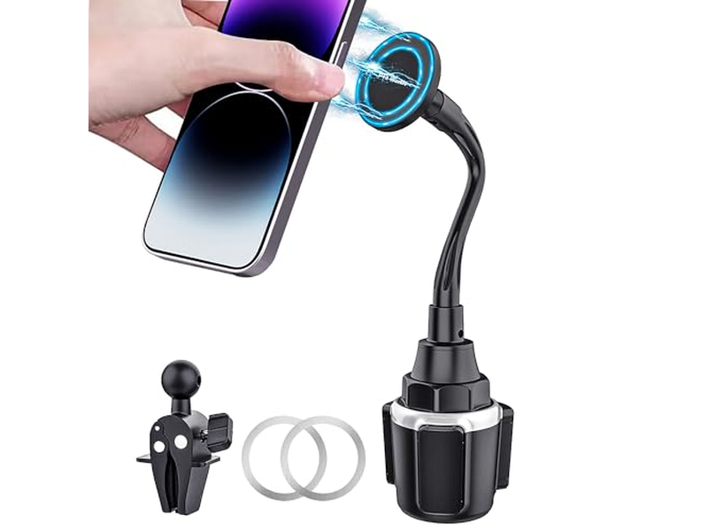 Supporto per telefono portabicchieri magnetico