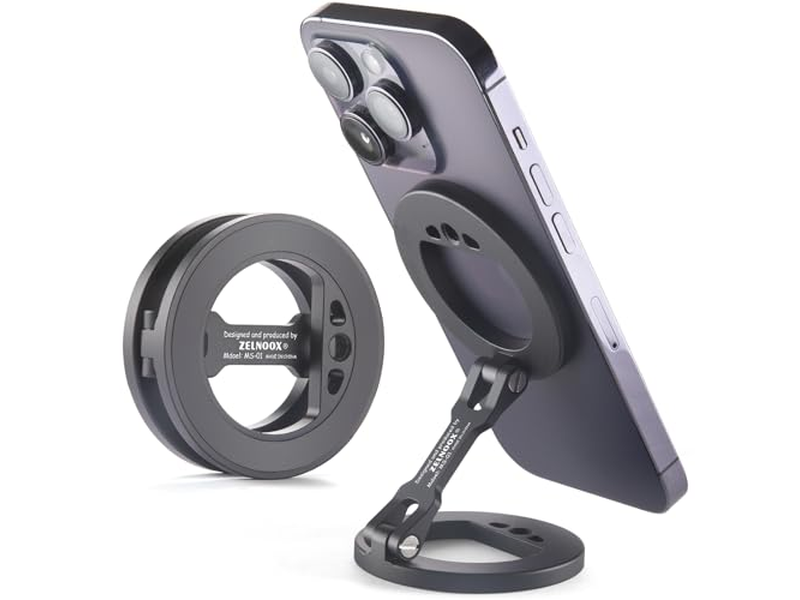 Porta telefono con doppio anello magnetico