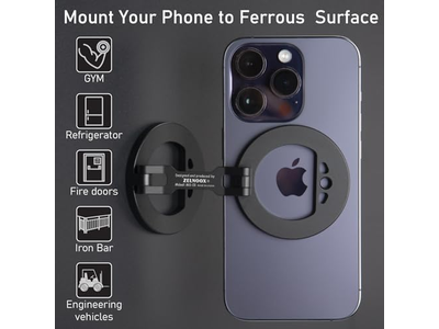 Porta telefono con doppio anello magnetico