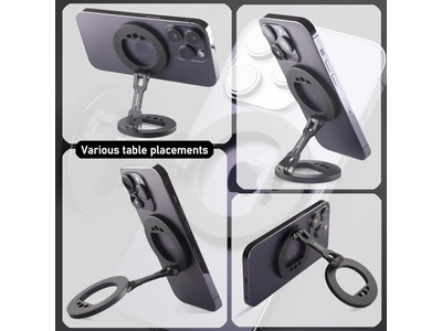 Porta telefono con doppio anello magnetico
