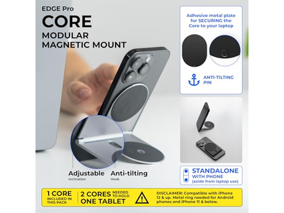 Supporto magnetico per telefono con supporto per computer e tablet