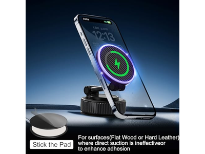 Supporto magnetico per ricarica telefono per auto