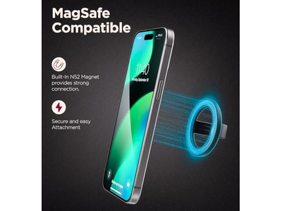 Supporto magnetico per presa per telefono Anello sottile in silicone per dito
