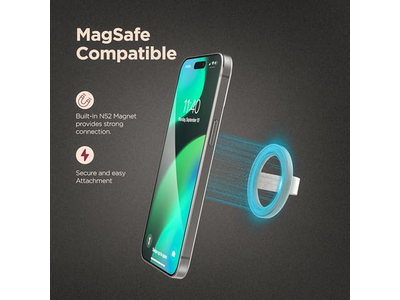Supporto magnetico per telefono con anello in silicone per dito