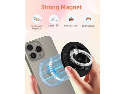 Supporto magnetico per anello per telefono compatibile con MagSafe