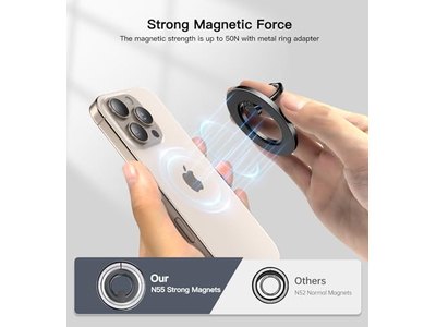 Supporto magnetico per anello per telefono per Mag-Safe 360 ​​con rotazione libera