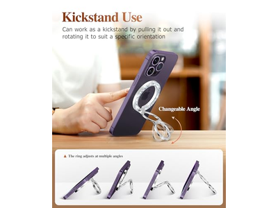 Supporto magnetico per anello telefonico con supporto regolabile e cavalletto