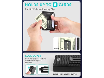 Il portafoglio magnetico pop-up per iPhone può contenere 8 carte e banconote
