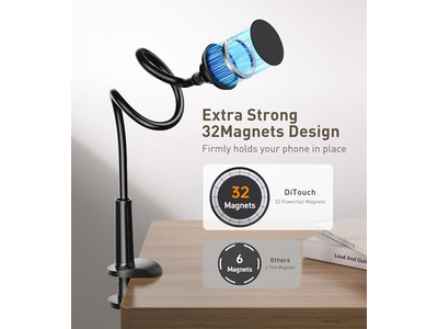 Morsetto da tavolo con supporto magnetico Rotazione a 360° regolabile