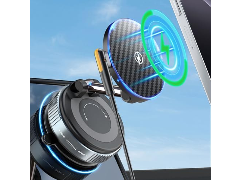 Supporto da auto MagSafe con caricabatterie wireless