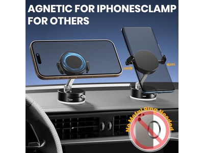 Supporto magnetico per telefono sottovuoto con morsetto