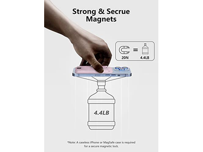 Porta carte magnetico per iPhone serie 12-16 Blocco RFID Adatto a 4 ca