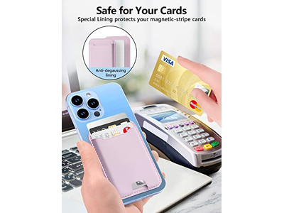 Porta carte magnetico per iPhone serie 12-16 Blocco RFID Adatto a 4 ca