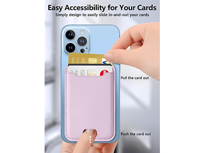 Porta carte magnetico per iPhone serie 12-16 Blocco RFID Adatto a 4 ca