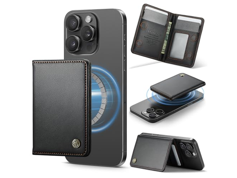 Porta carte magnetico Portafoglio minimalista in pelle PU con blocco RFID