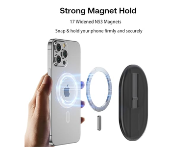 Impugnatura magnetica per telefono e supporto per smartphone Trasparente
