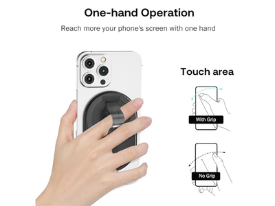 Impugnatura magnetica per telefono e supporto per smartphone Trasparente