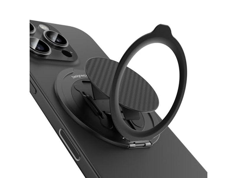 Impugnatura magnetica e supporto per telefono con rotazione di 360 gradi per smartphone