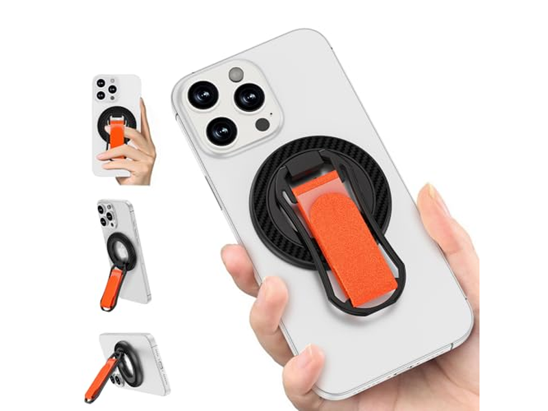 Impugnatura magnetica per telefono per supporto Anello porta dito regolabile per Smart