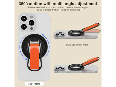Impugnatura magnetica per telefono per supporto Anello porta dito regolabile per Smart