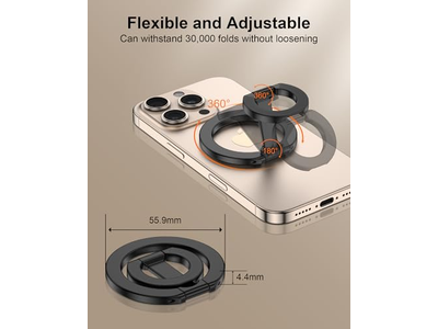Supporto magnetico per telefono con anello per cavalletto regolabile per Smartpho