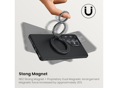 Supporto magnetico per anello con impugnatura per telefono con impugnatura espandibile e calcio regolabile