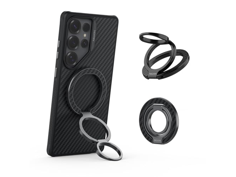 Supporto magnetico per anello con impugnatura per telefono con supporto rimovibile e adattatore a 360 gradi