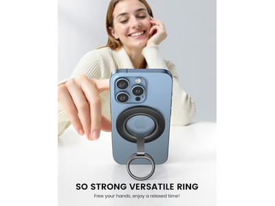 Supporto magnetico per telefono con anello di rotazione a 360 gradi per accesso MagSafe