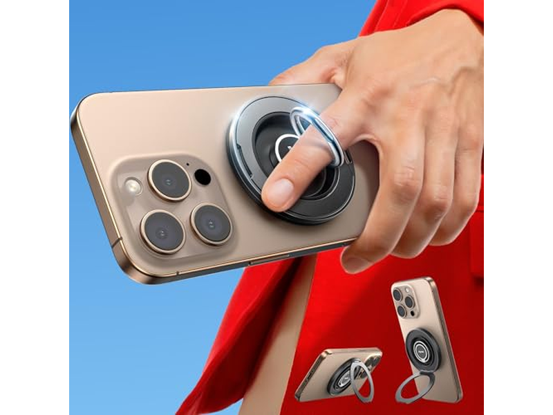 Supporto magnetico per telefono con anello di rotazione a 360 gradi per dispositivi MagSafe