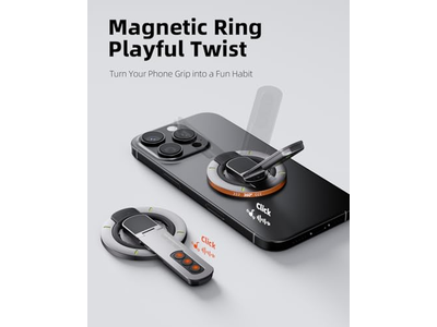 Supporto magnetico per telefono con supporto per anello e design Fidget