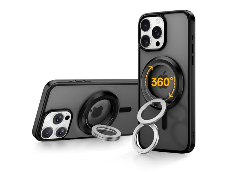 Supporto per telefono magnetico con rotazione di 360 gradi e impugnatura bifacciale compatibile