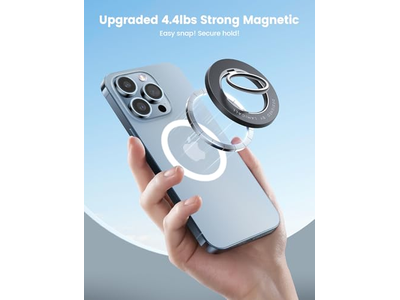 Anello magnetico per telefono per MagSafe: magnete potente e impugnatura con rotazione a 360 gradi