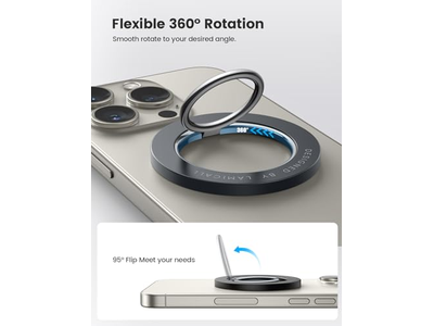 Supporto magnetico ad anello per telefono con rotazione di 360 gradi per dispositivi MagSafe