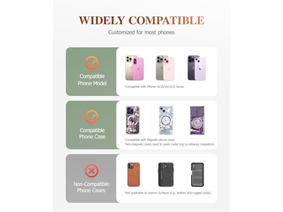 Porta cellulare magnetico ad anello con supporto regolabile e cavalletto - Viola