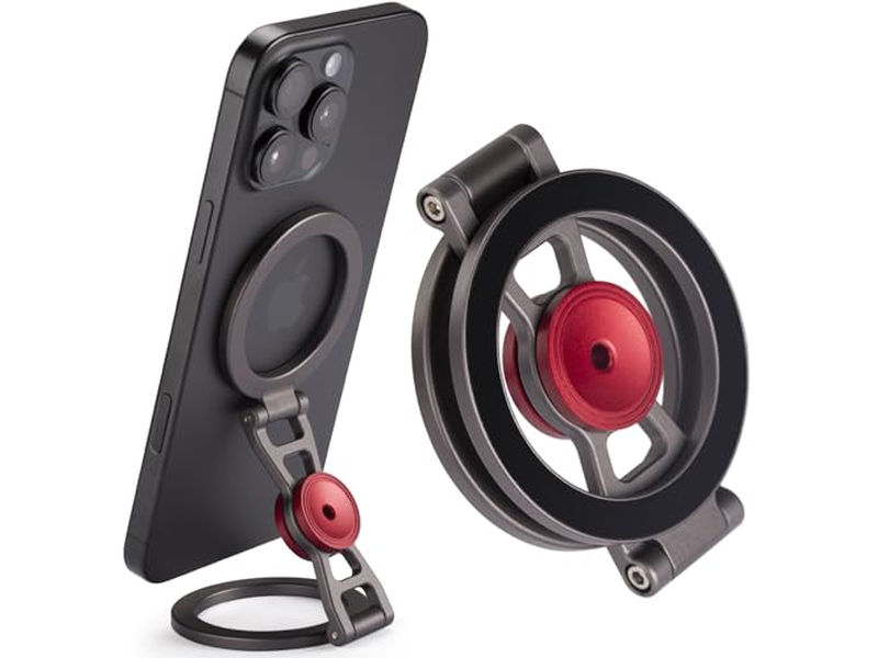 Supporto magnetico per telefono e Fidget Spinner - Doppio anello di supporto laterale