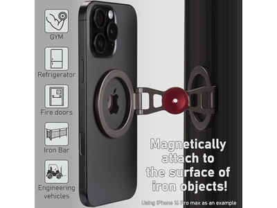 Supporto magnetico per telefono e Fidget Spinner - Doppio anello di supporto laterale