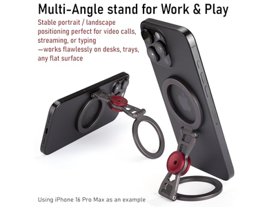 Supporto magnetico per telefono e Fidget Spinner - Doppio anello di supporto laterale