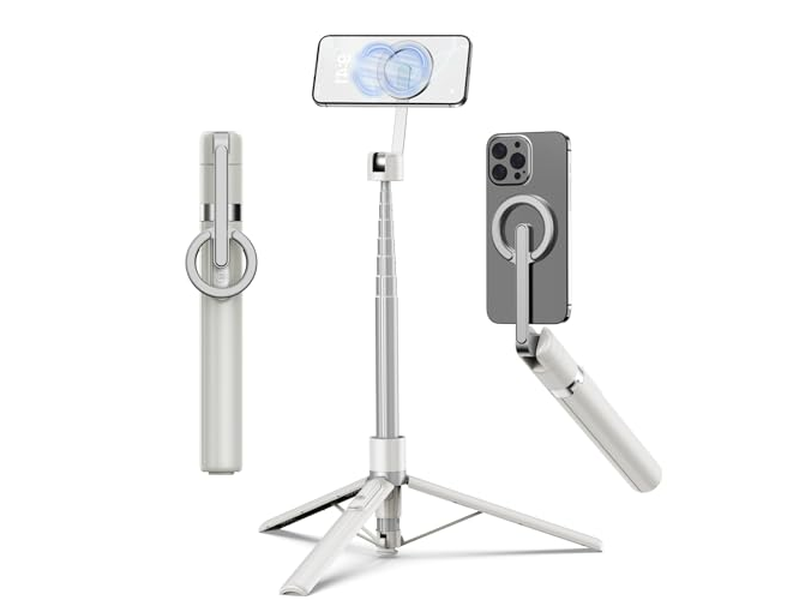 Treppiede magnetico per selfie stick con robusto supporto magnetico in alluminio