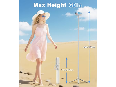 Treppiede magnetico per selfie stick con robusto supporto magnetico in alluminio