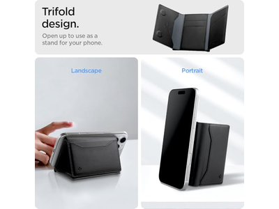 Portafoglio magnetico Portacarte Portafoglio a tre ante per contanti per MagSafe