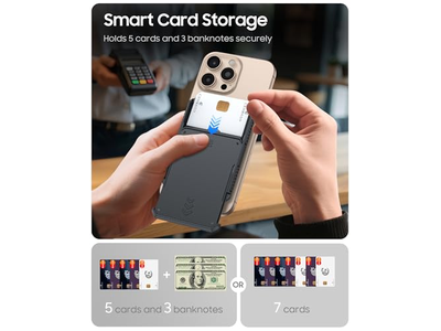 Il porta carte magnetico a portafoglio può contenere 6-7 carte con blocco RFID Ultra-Sli