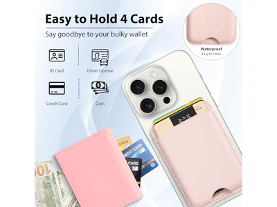 Portafoglio magnetico compatibile con porta carte MagSafe in confezione da 2 per iPhone
