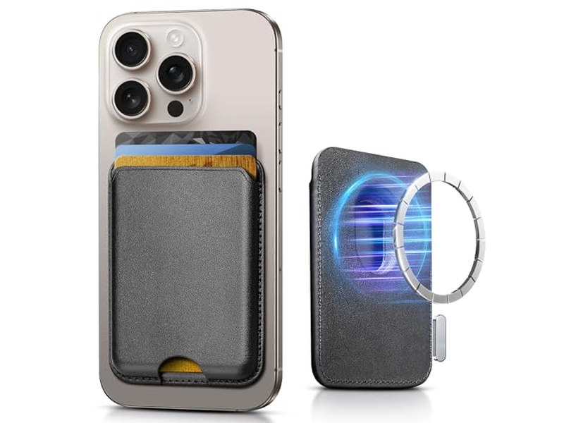 Portafoglio magnetico per serie iPhone e custodie MagSafe - Scheda di blocco RFID