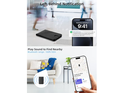 Portafoglio magnetico per iPhone con blocco RFID per portacarte Find My 6