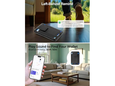 Portafoglio magnetico per iPhone Funziona con il supporto regolabile Find My 9 Ca