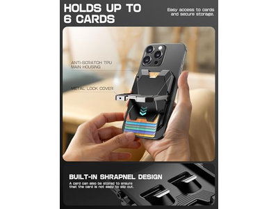 Supporto magnetico per portafoglio per iPhone con blocco RFID e porta carte