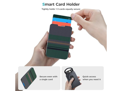 Portafoglio magnetico con supporto Porta carte minimalista per iPhone RFID Bl